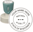 n53-wisconsin-notary-round-circular-pre-inked-stamp-short-handle-1-9-16-inch-xstamper