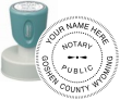 n53-wyoming-notary-round-circular-pre-inked-stamp-short-handle-1-9-16-inch-xstamper