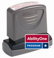 AbilityOne C13 -XstamperVX Pre-Inked Business Address Stamp<br> 9/16" x 2" <br> 7520-01-381-8037 