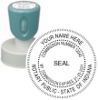 n53-indiana-notary-round-circular-pre-inked-stamp-short-handle-1-9-16-inch-xstamper