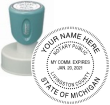 n53-michigan-notary-round-circular-pre-inked-stamp-short-handle-1-9-16-inch-xstamper