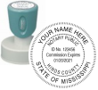 n53-mississippi-notary-round-circular-pre-inked-stamp-short-handle-1-9-16-inch-xstamper