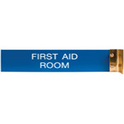 W45 - W45 - Aluminum Corridor Sign - (GOLD) Frame<br>2" x 10"