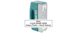 n40-south-dakota-notary-small-pocket-stamp-1-2-inch-x-2-inch-xstamper-pre-inked