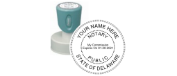 n53-delaware-notary-round-circular-pre-inked-stamp-short-handle-1-9-16-inch-xstamper