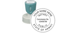 n53-hawaii-notary-round-circular-pre-inked-stamp-short-handle-1-9-16-inch-xstamper
