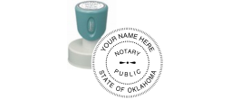 n53-oklahoma-notary-round-circular-pre-inked-stamp-short-handle-1-9-16-inch-xstamper