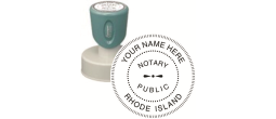 n53-rhode-island-notary-round-circular-pre-inked-stamp-short-handle-1-9-16-inch-xstamper