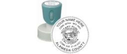 n53-california-notary-round-circular-pre-inked-stamp-short-handle-1-9-16-inch-xstamper