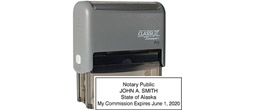 P13-AK - P13-Alaska Notary
ClassiX Self-Inking Stamp
1" x 2-1/2"